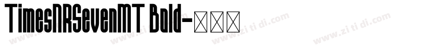 TimesNRSevenMT Bold字体转换